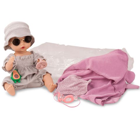 Sleepy Aquini 13" Baby Baby Drink and Wet Doll