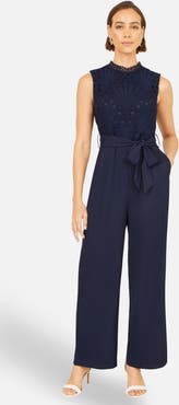 Yumi Lace Sleeveless Jumpsuit
