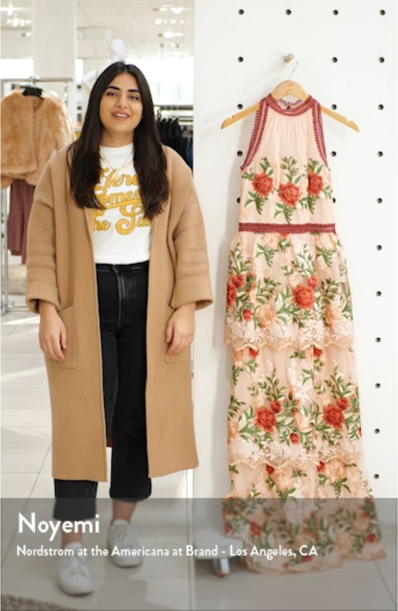 Rosaleen Embroidered Mesh Gown, sales video thumbnail