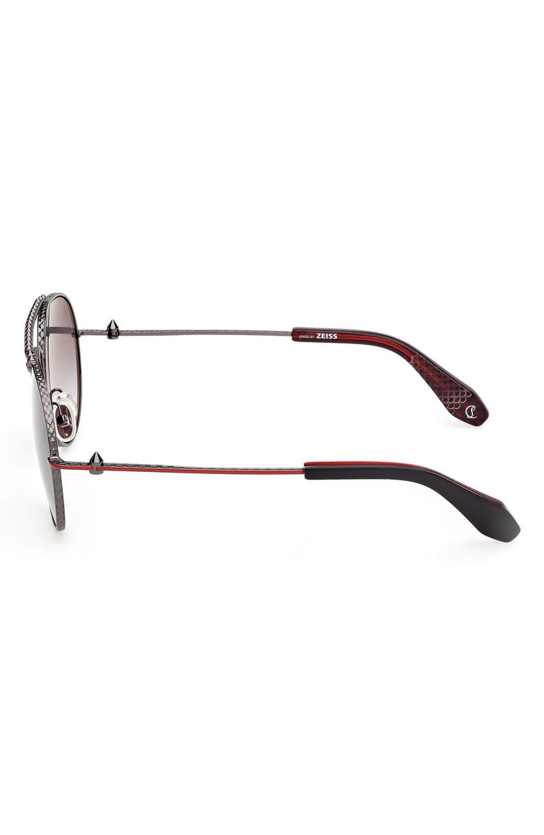 Christian Louboutin 61mm Pilot Sunglasses, Alternate, color, 