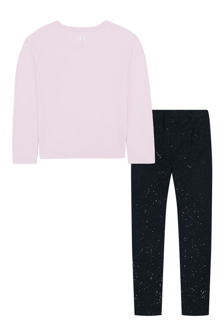 Kids' Foil Graphic Long Sleeve Tee & Leggings Set, Alternate, color, PRIME PINK