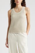 Nordstrom Mesh Stitch Sleeveless Sweater