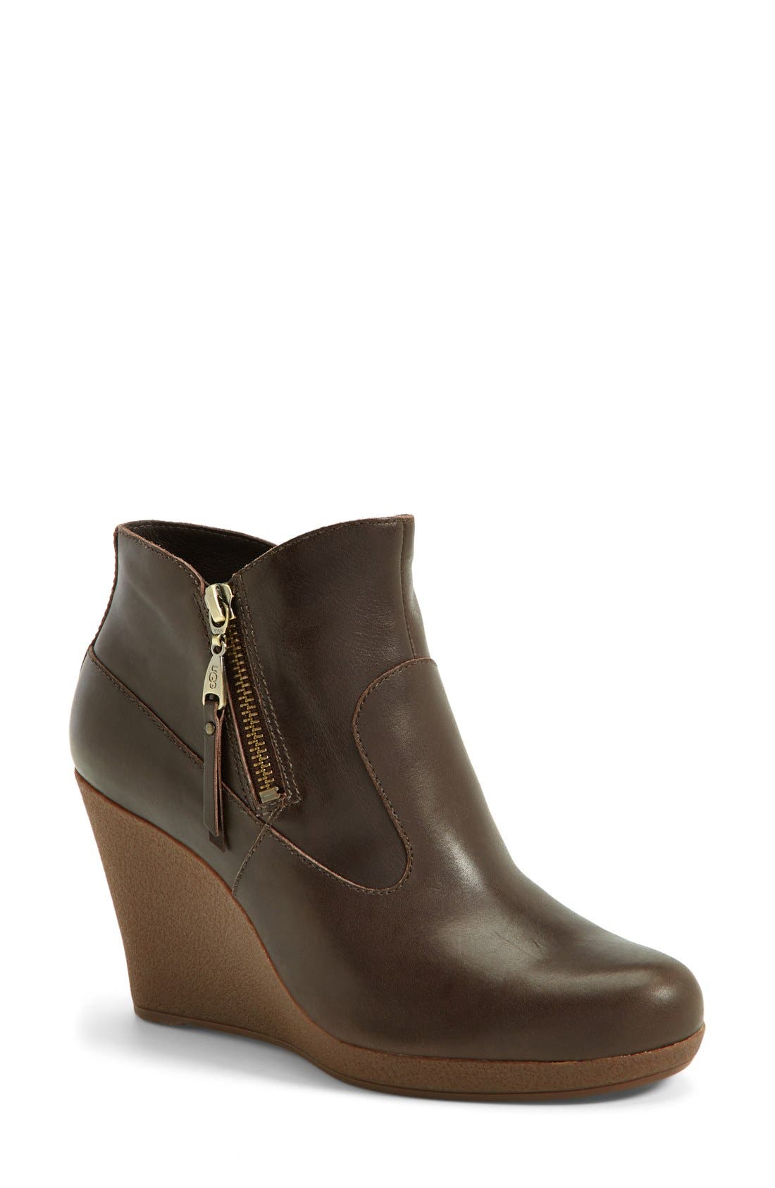 Australia 'Meredith' Wedge Bootie, Main, color, LODGE LEATHER