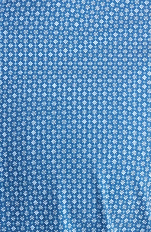 Mizzen + Main Mizzen+main Leeward Trim Fit Neat Floral No Tuck Performance Button-up Shirt