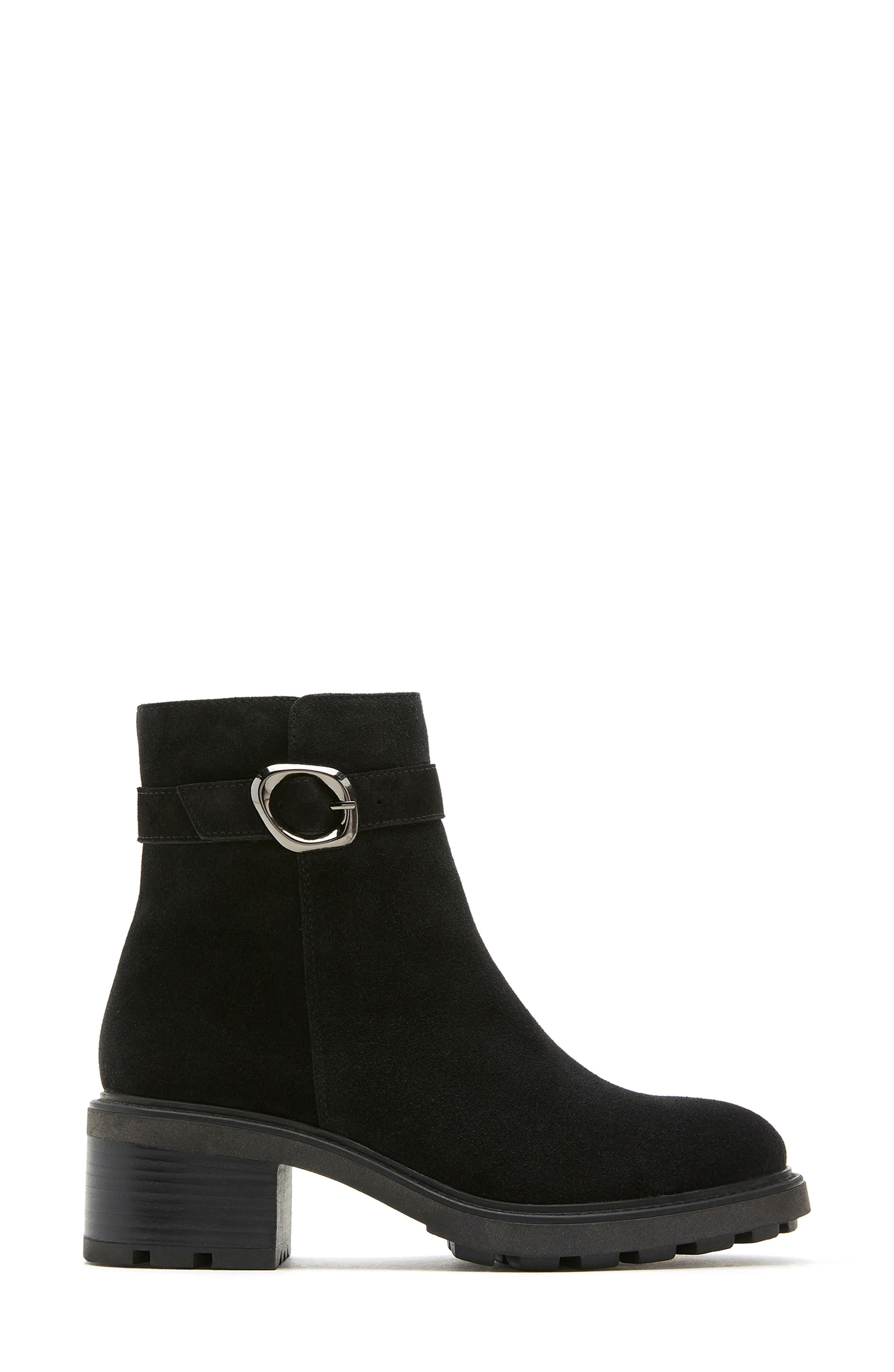 La Canadienne Avon Waterproof Buckle Boot, Alternate, color, Black Suede
