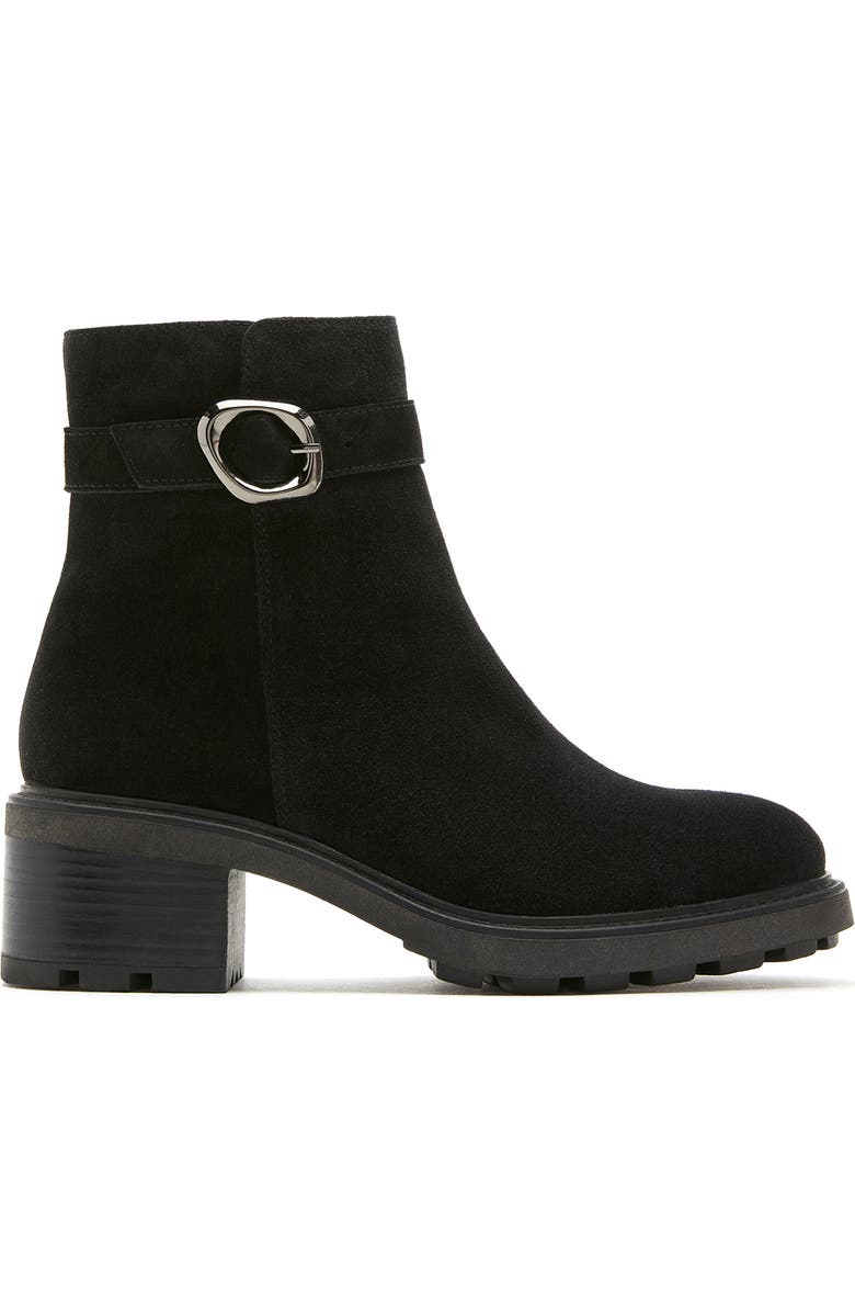 La Canadienne Avon Waterproof Buckle Boot, Alternate, color, Black Suede