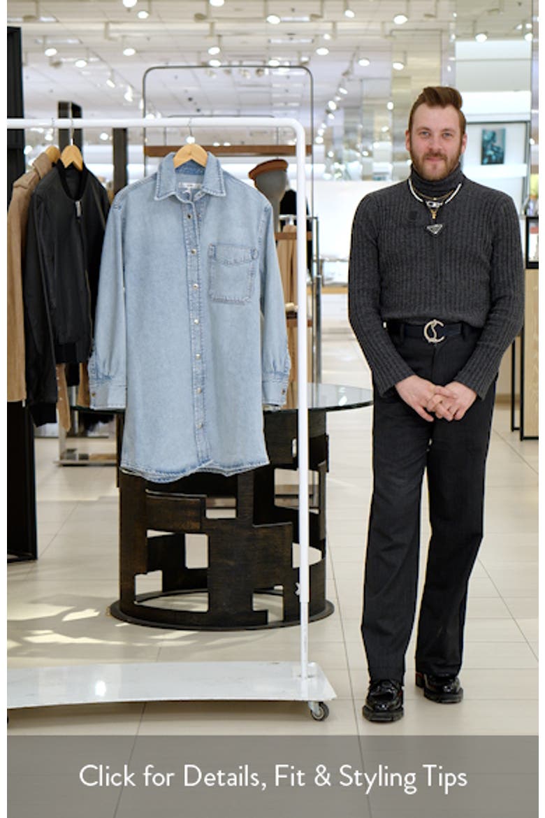 The Denim Organic Cotton Blend Shirt Dress video