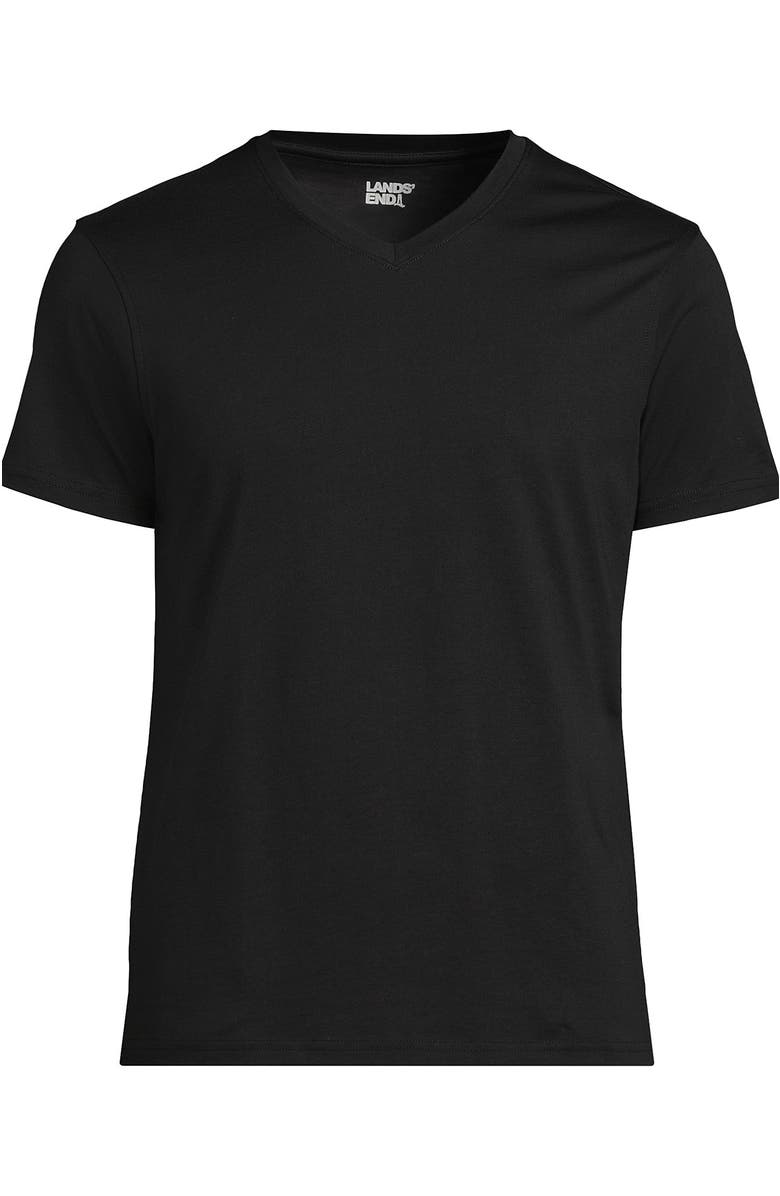 Lands' End Short Sleeve Supima V-Neck Tee, Alternate, color, 