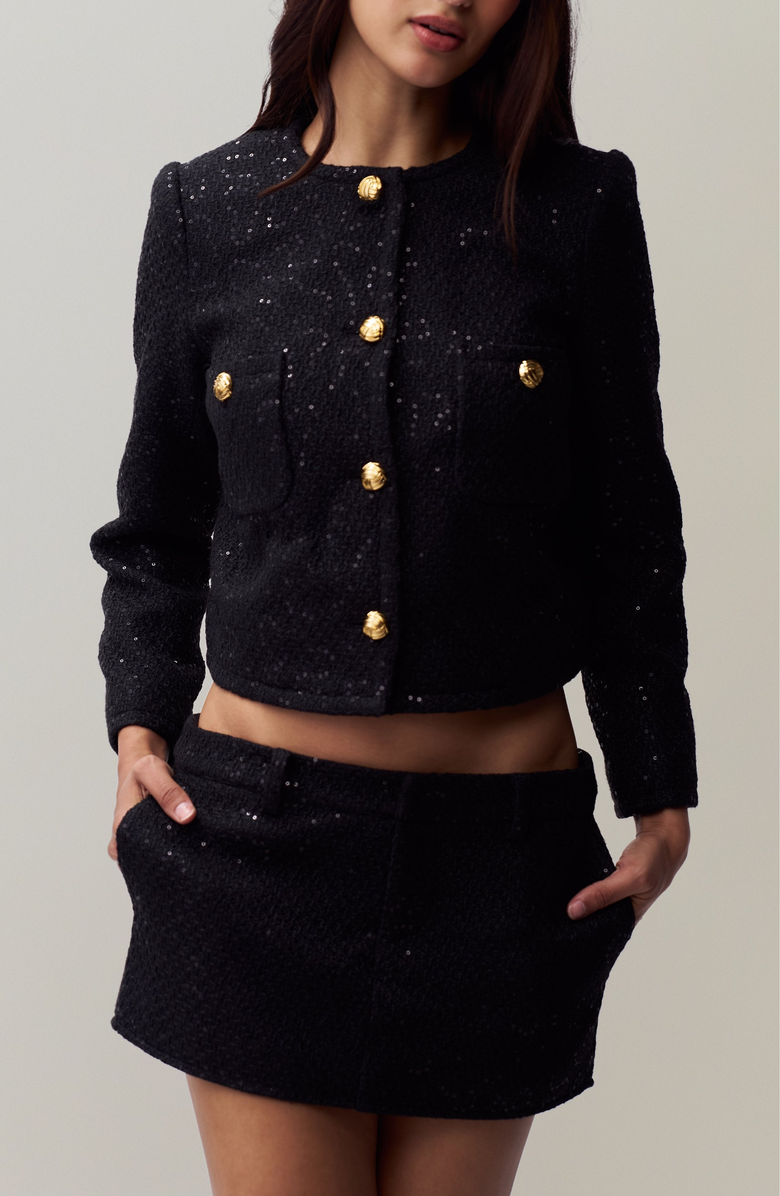 Guizio Bela Tweed Jacket, Main, color,