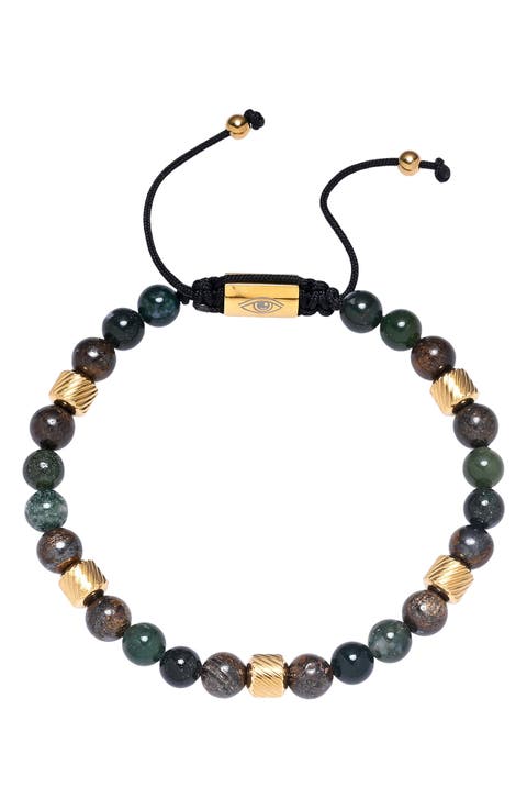 Men's Mateo Agate Beaded Bracelet