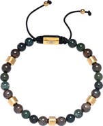 EYE CANDY LOS ANGELES Men's Mateo Agate Beaded Bracelet