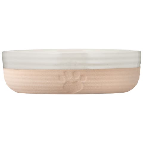 Heart Paw Pet Bowl, 5.1 Inch, 8.4oz, Food Water Dish
