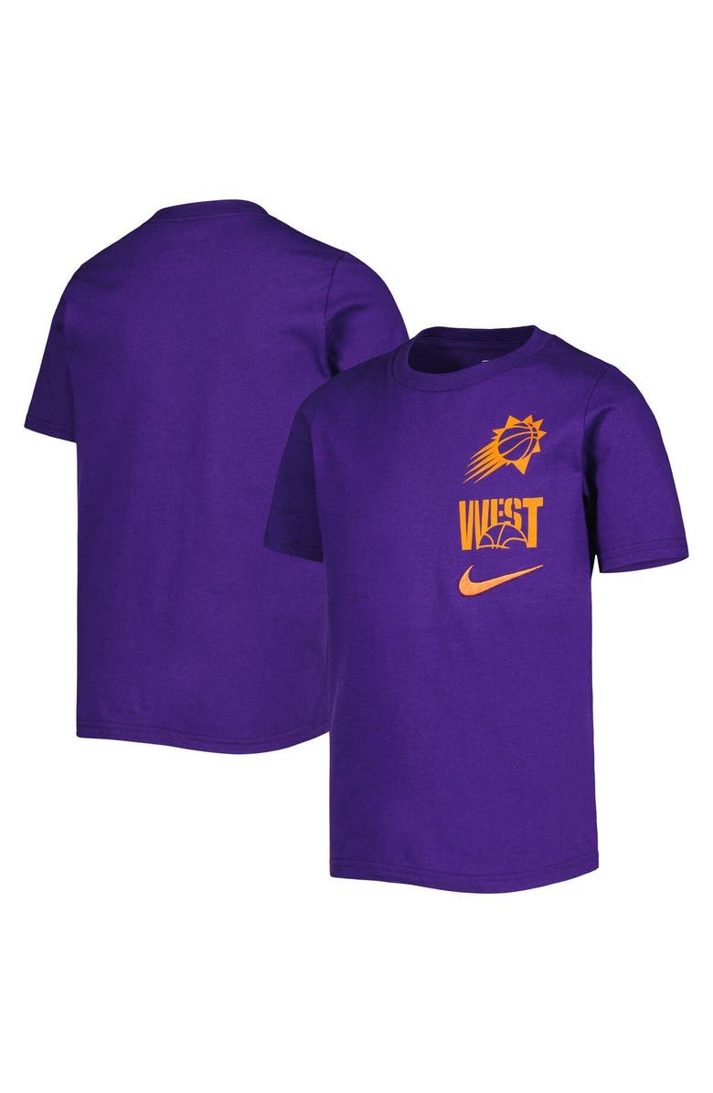 Nike Youth Nike  Purple Phoenix Suns Vs Block Essential T-Shirt, Main, color, Purple