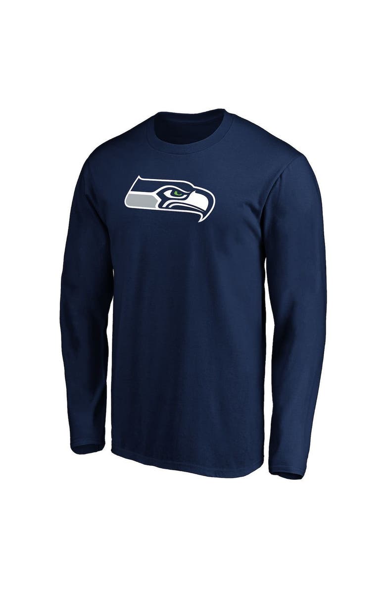 FANATICS Men's Fanatics Branded College Navy Seattle Seahawks Big & Tall Primary Team Logo Long Sleeve T-Shirt, Alternate, color, 
