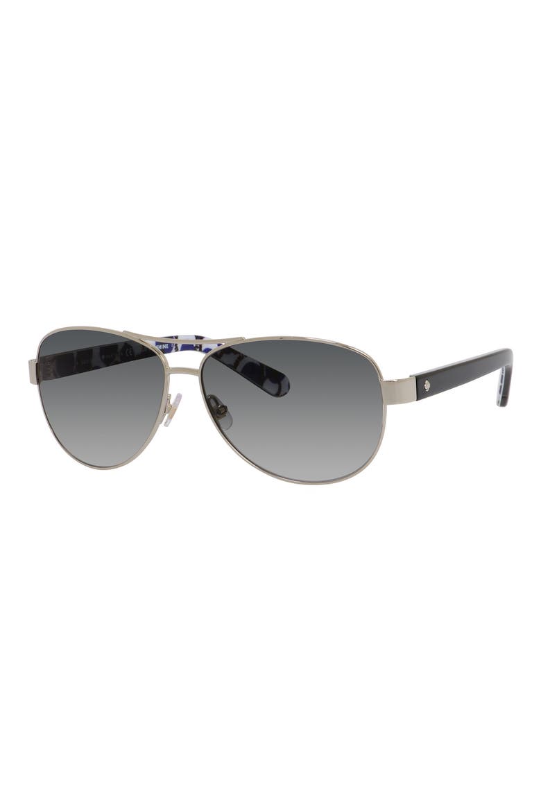 'dalia2' 58mm aviator sunglasses, Main, color, 0YB7-F8