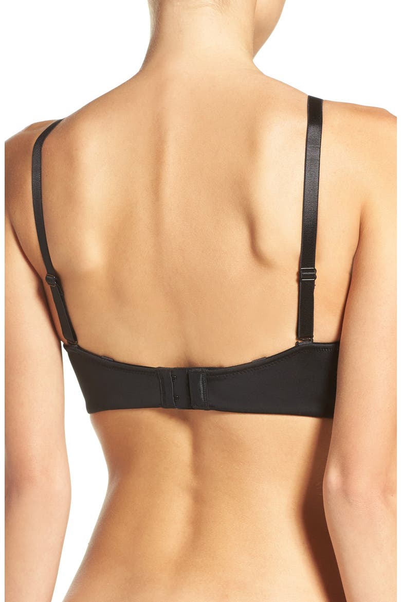 Convertible Underwire T-Shirt Bra, Alternate, color, BLACK