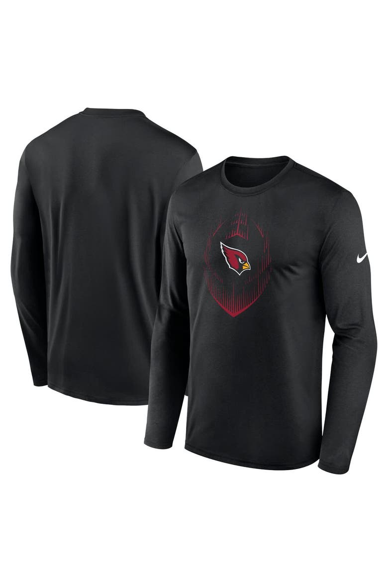 Men's Nike Black Arizona Cardinals Legend Icon Long Sleeve T-Shirt, Main, color, Black