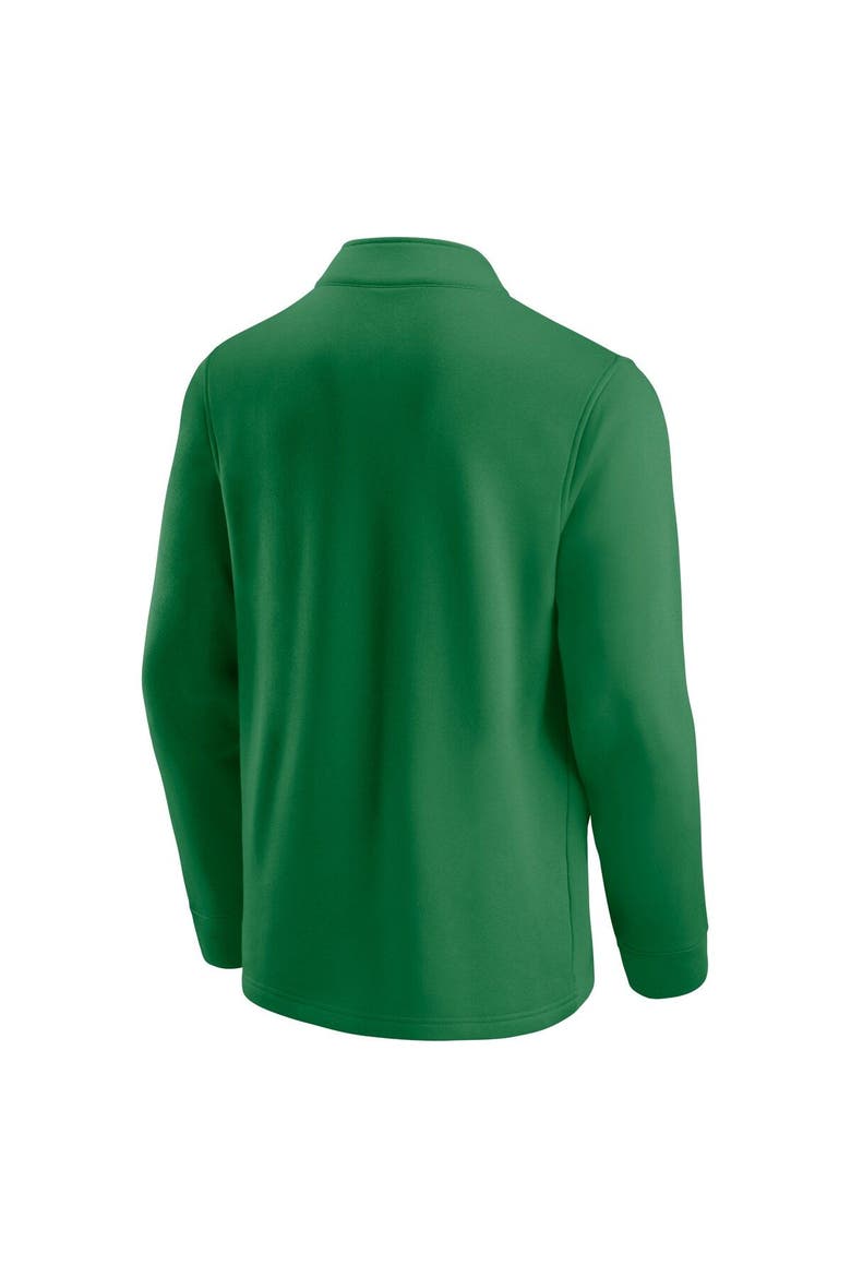 Men's Fanatics Branded Green/Black Oregon Ducks Primary Logo Quarter-Zip Jacket, Alternate, color, Green