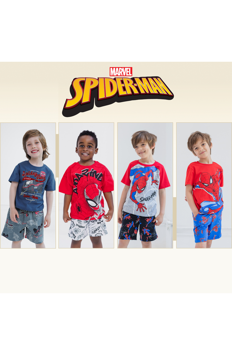 Marvel Spider-Man 2-Piece T-Shirt and Shorts Set, Alternate, color, Spider Man Navy Gray