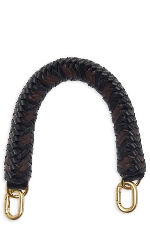Braided Leather Top Handle