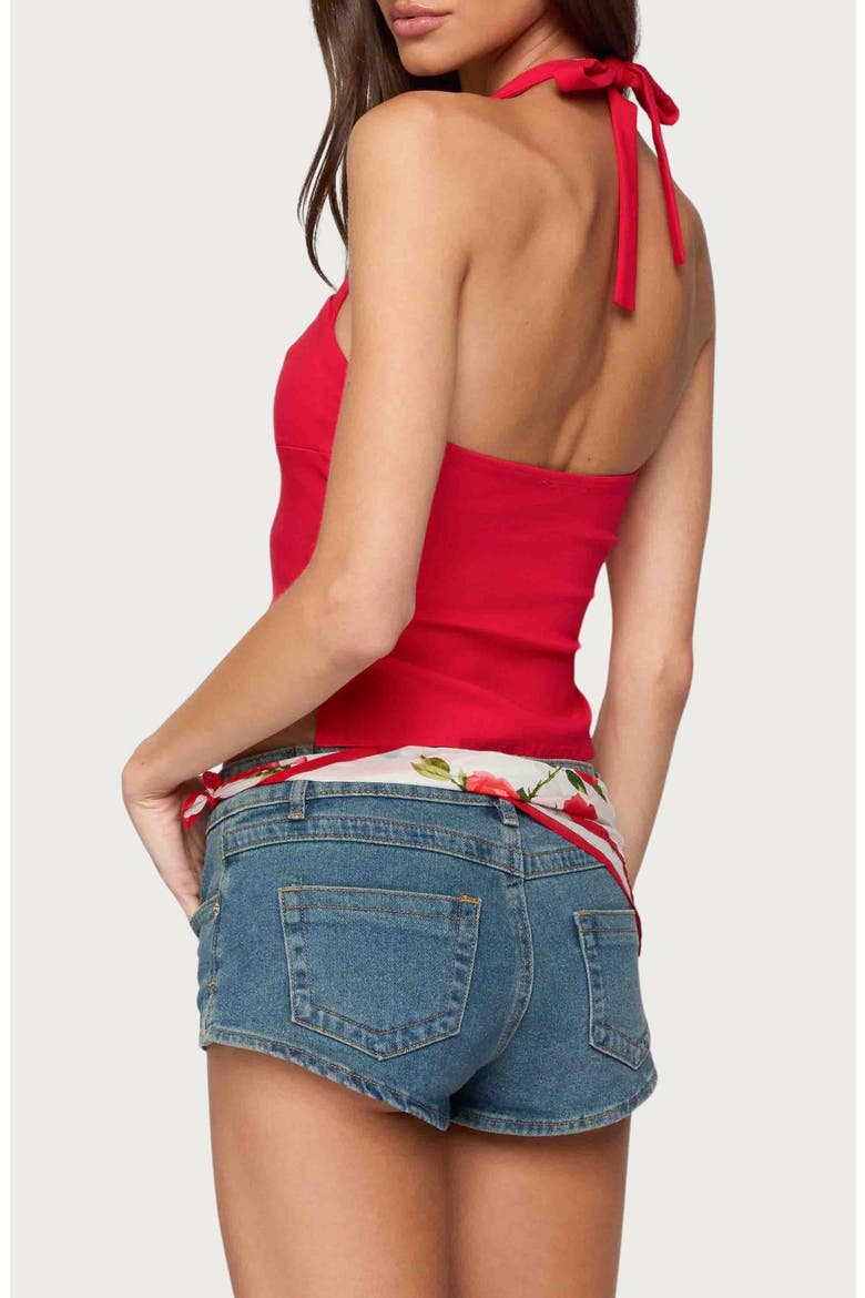 Dara Halter Top, Alternate, color, RED