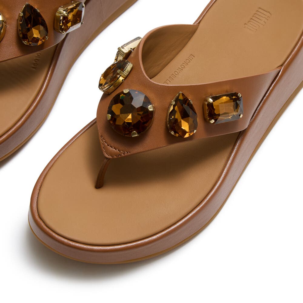 F-Mode Ultra-Jewel TP Sandal, Alternate, color, Deep Tan