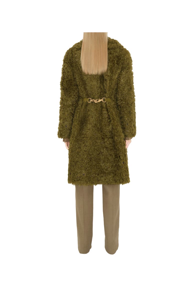 Burberry Faux Fur Coat, Alternate, color, 