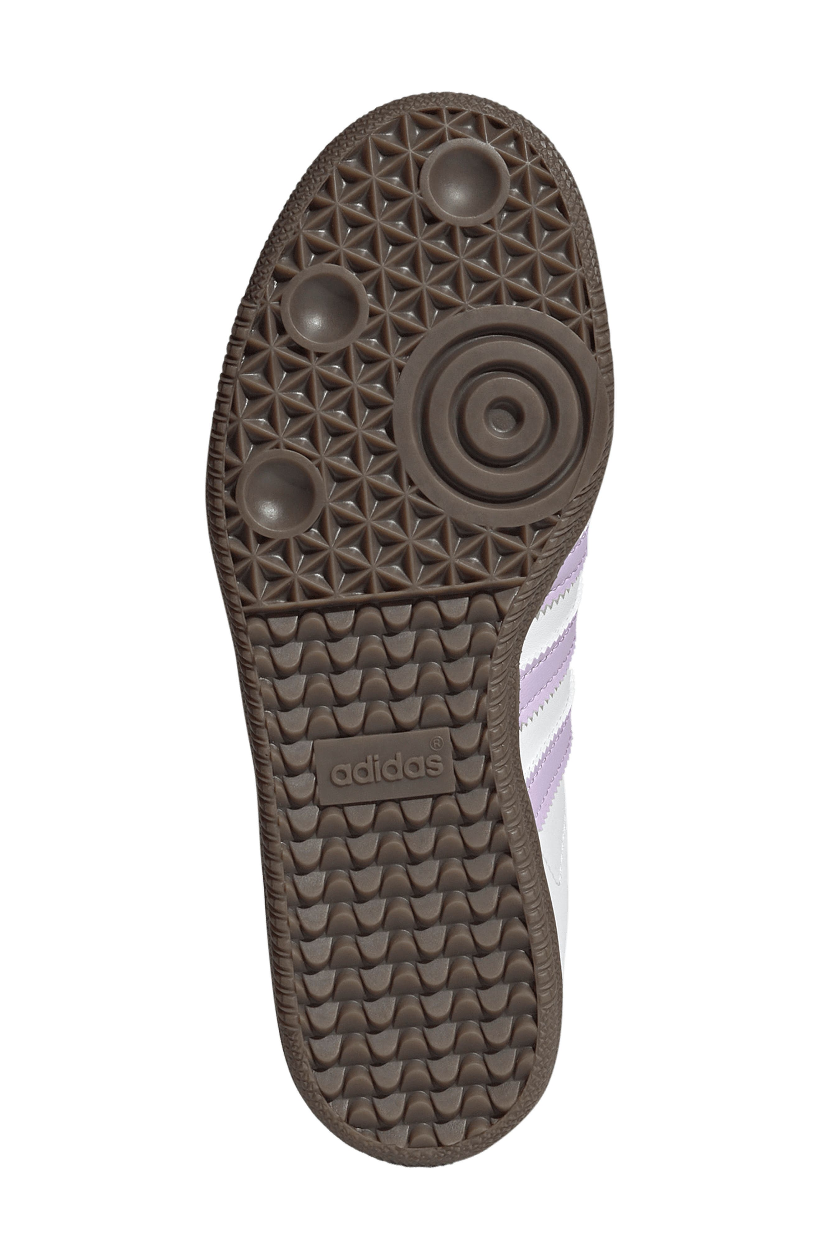 adidas Kids' Samba Sneaker, Alternate, color, White/ Powder Plum/ Gum