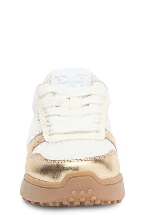 Shop Sam Edelman Kids' Lenny Erika Sneaker In Gold