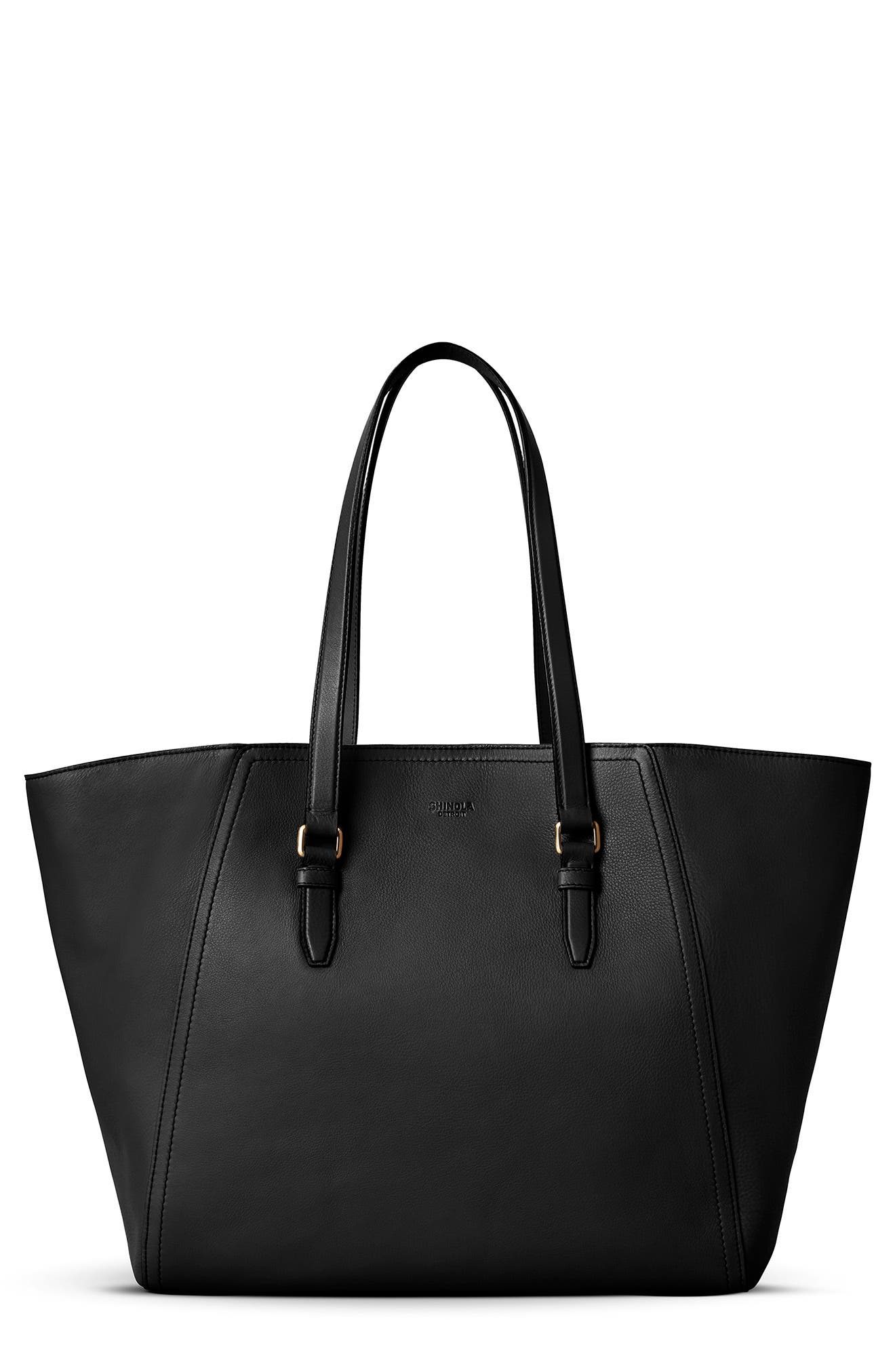 Shinola Gibson Pebbled Leather Tote, Main, color, 