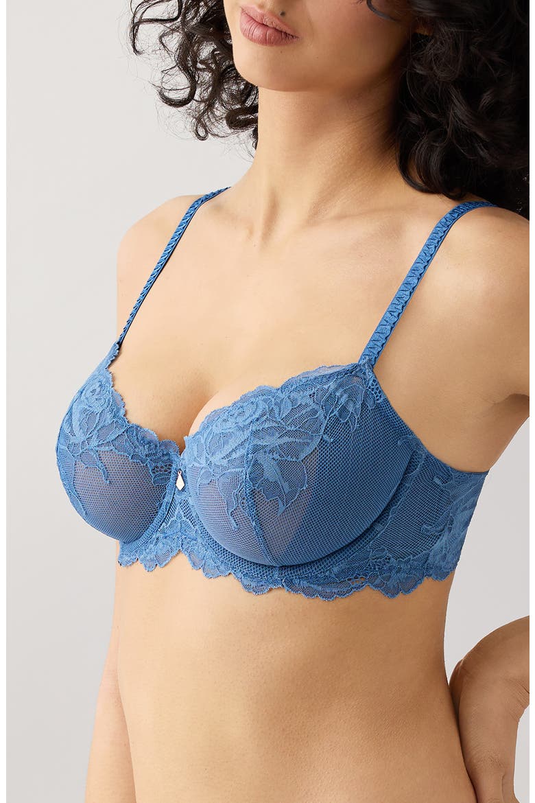 Vivid Attraction Underwire Bra, Alternate, color, BLUE HORIZON