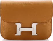 Pre-Owned Hermes Constance Slim Wallet Epsom