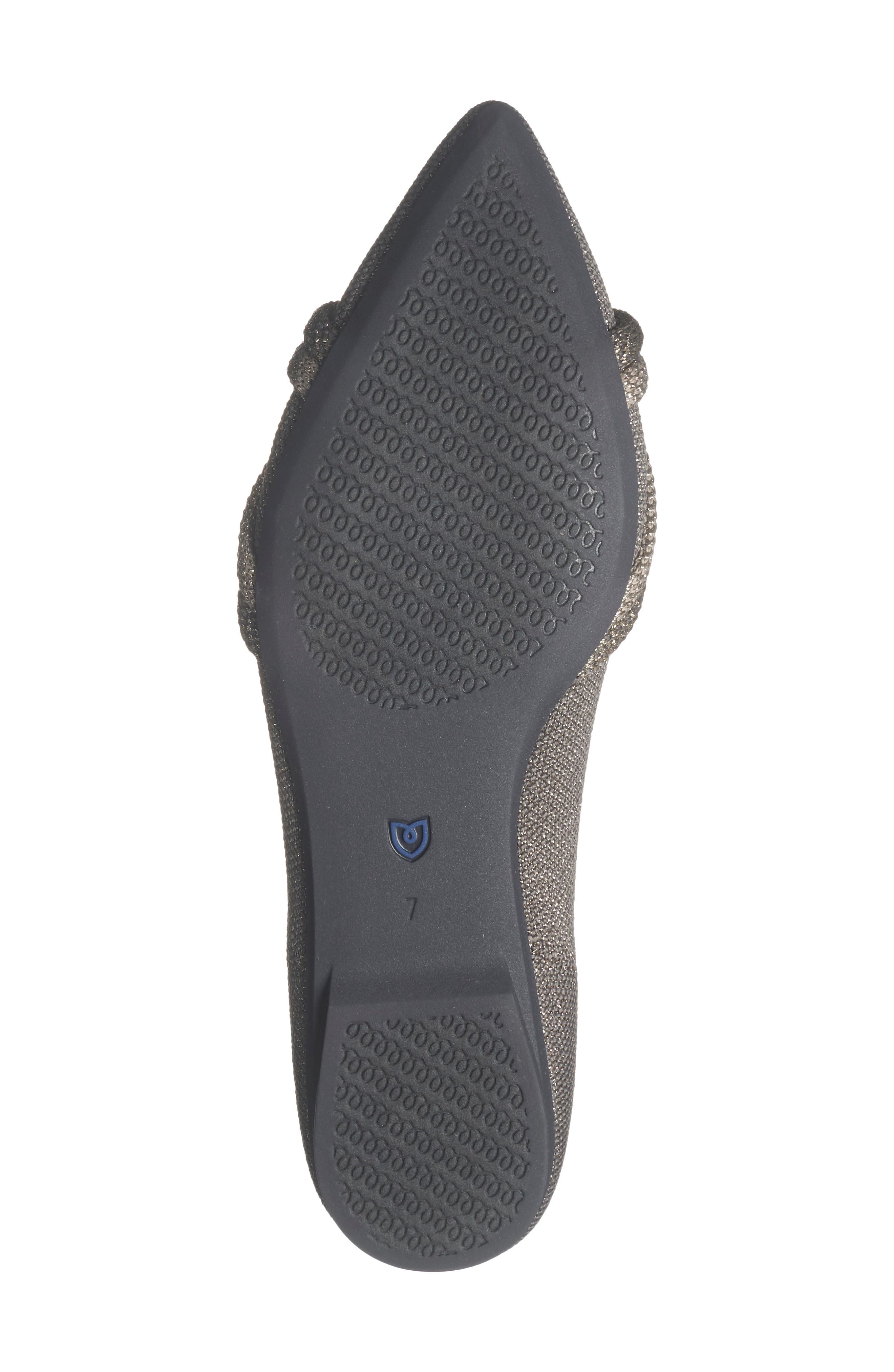 Pointed Toe Knot Flat, Alternate, color, SILVER MIX
