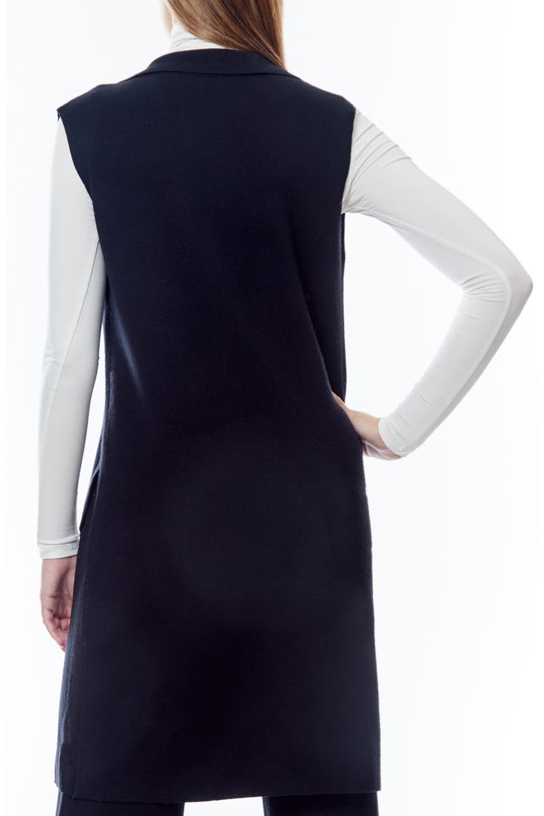 Whitney Longline Vest, Alternate, color, BLACK
