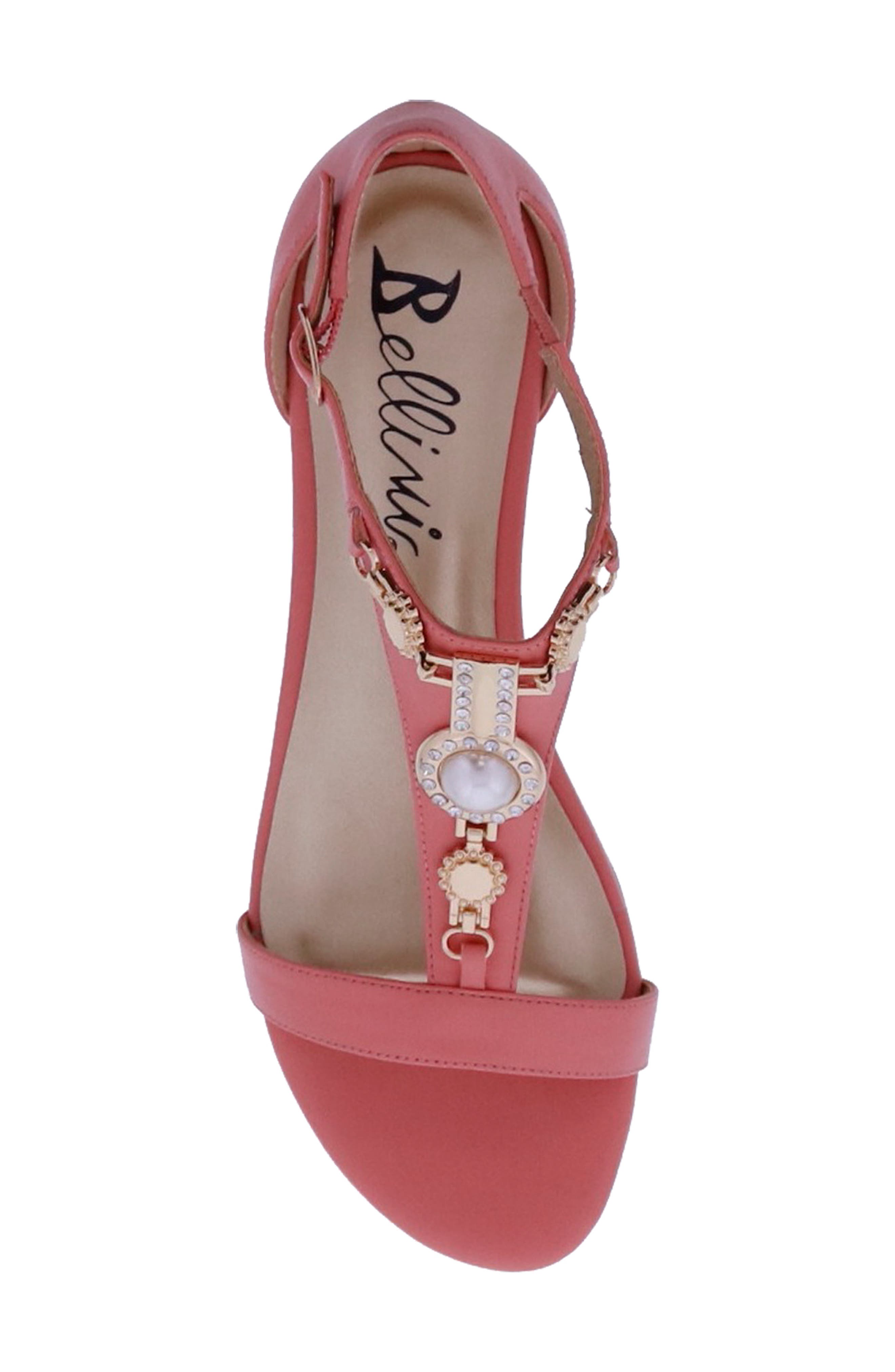 Lynn Wedge Sandal, Alternate, color, PEACH