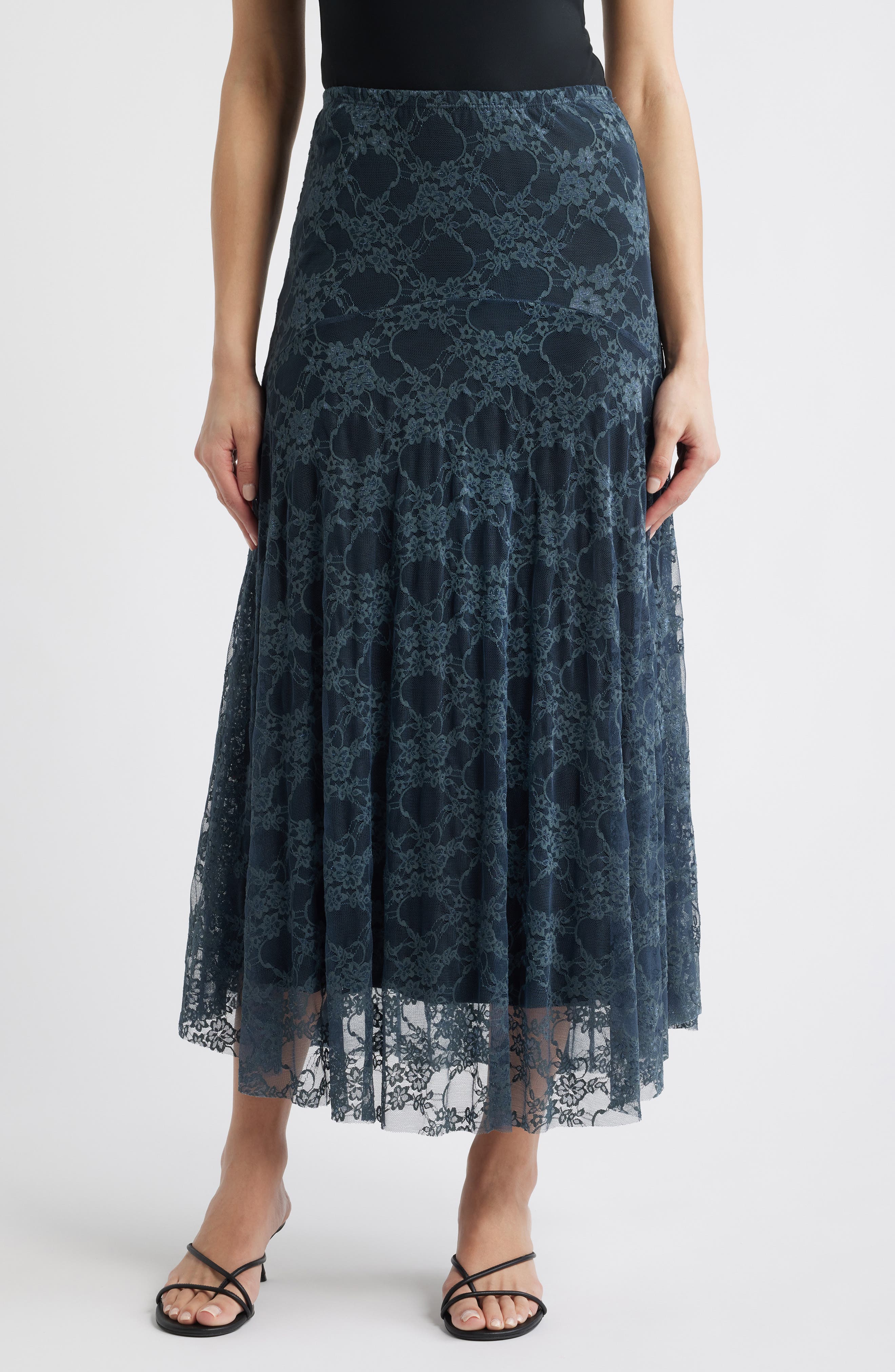 Lace Maxi Skirt - image 3