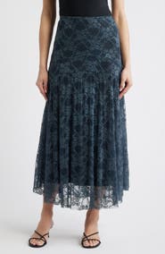 Loveappella Lace Maxi Skirt