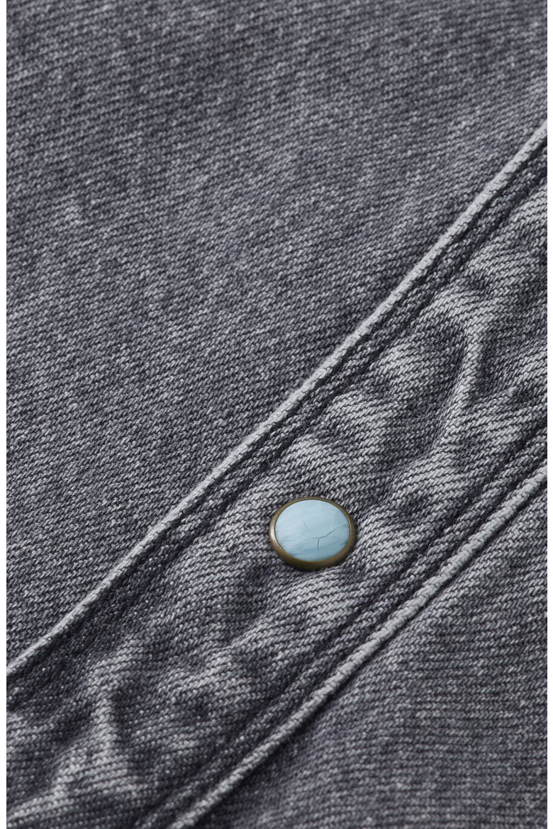 Kids' Denim Button-Up Overshirt, Alternate, color, BLACK MOUNTAIN