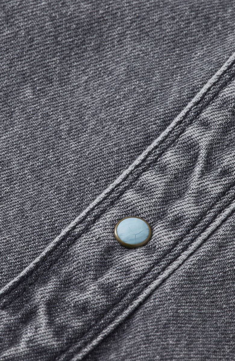 Scotch & Soda Kids' Denim Button-Up Overshirt, Alternate, color, Black Mountain