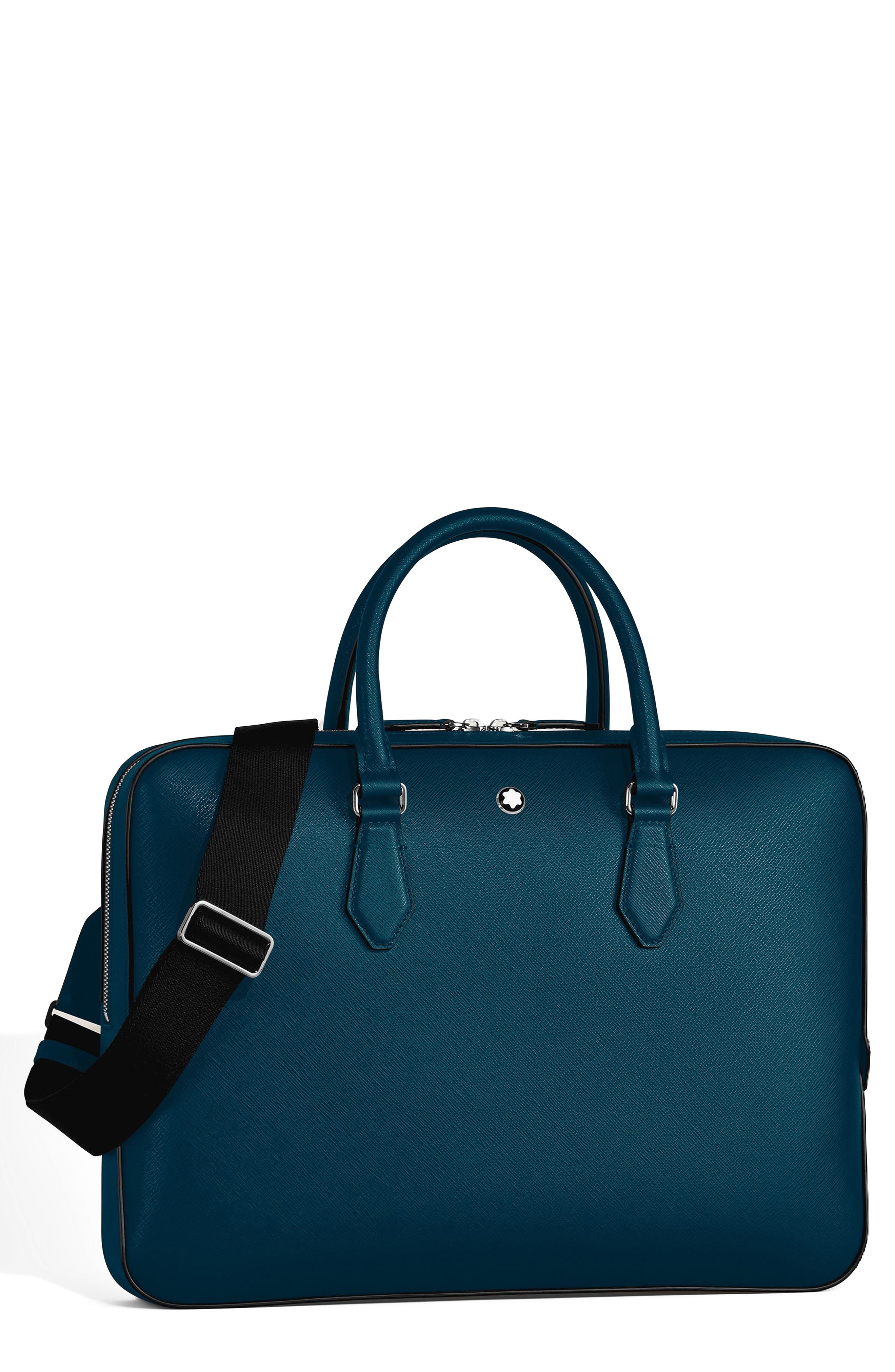 Montblanc Sartorial Thin Saffiano Leather Document Case, Main, color, 