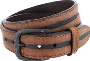 Trafalgar Tatanka 40mm Genuine Vintage Bison Contrast Stitch Jean Belt