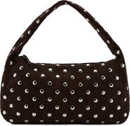 MANGO Studded Suede Shoulder Bag