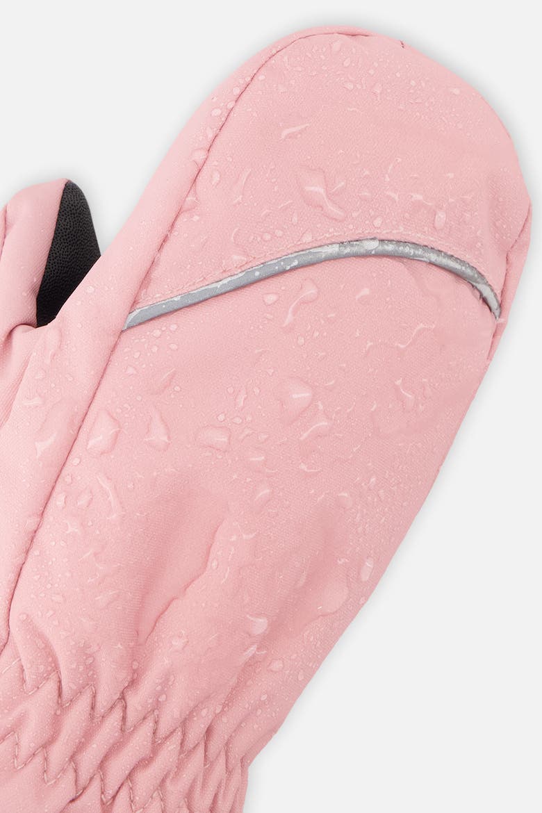 Girl Play Waterproof Rubberized Palm Winter Mittens, Alternate, color, Dusty Pink