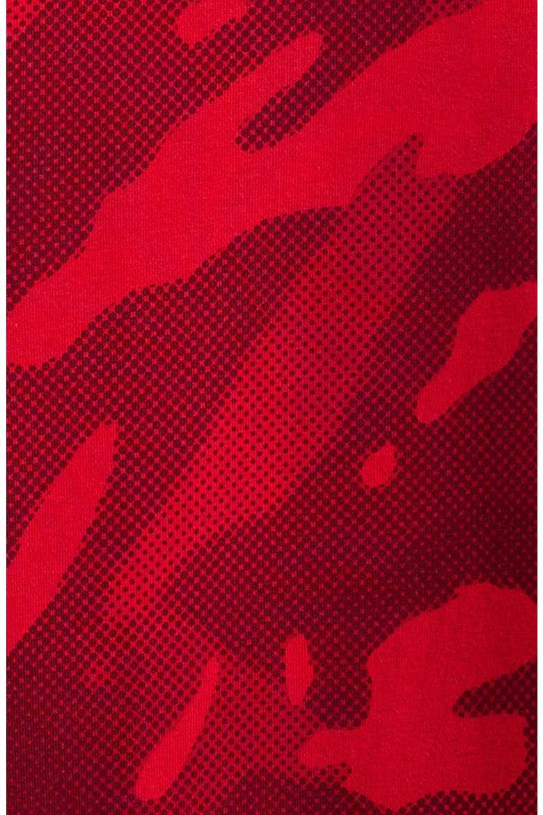 Kids' Camo Print Hoodie, Alternate, color, RED