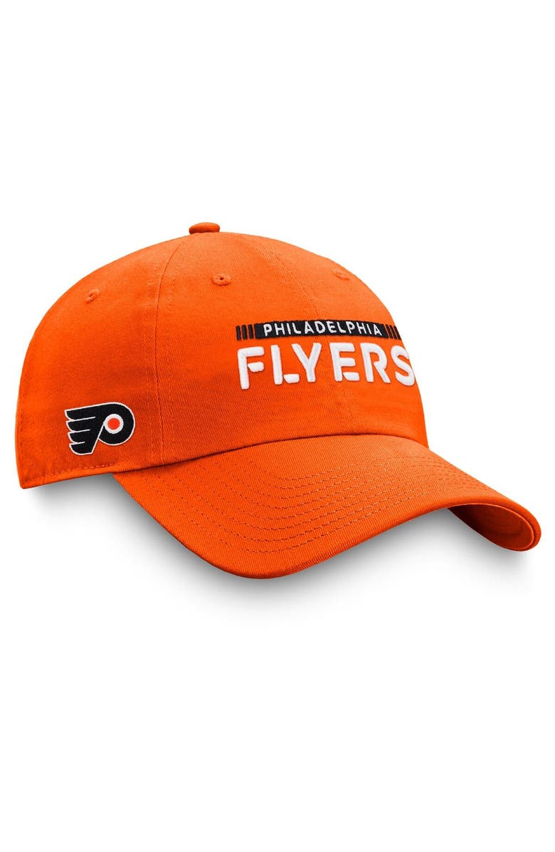 FANATICS Men's Fanatics Branded Orange Philadelphia Flyers Authentic Pro Rink Adjustable Hat, Main, color, 