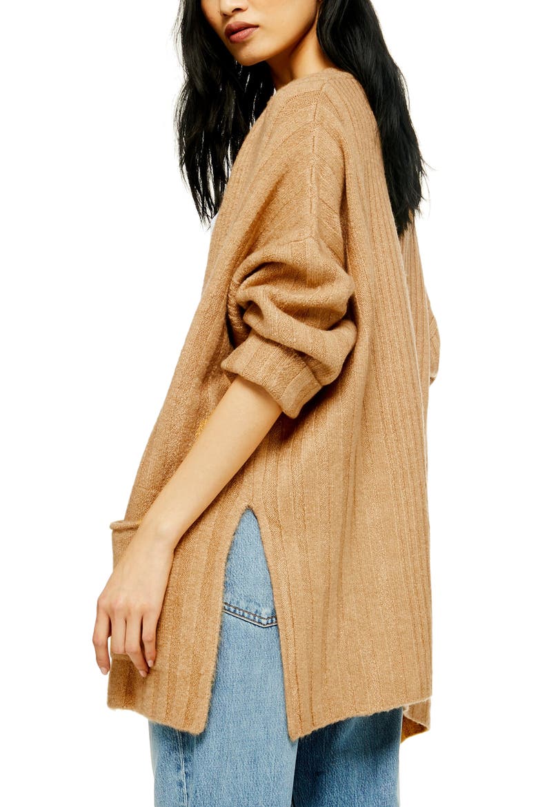 Long Cardigan, Alternate, color, CAMEL