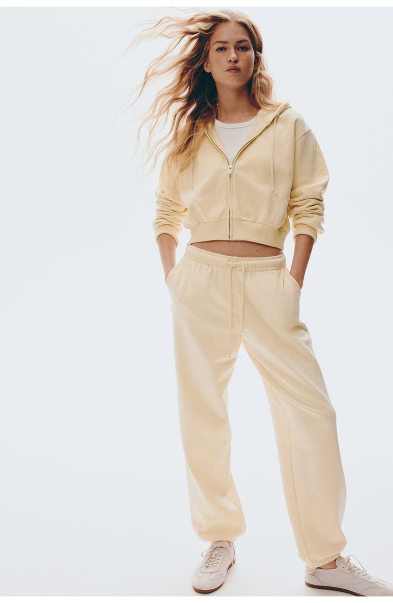 H&M Joggers, Alternate, color, Light Yellow