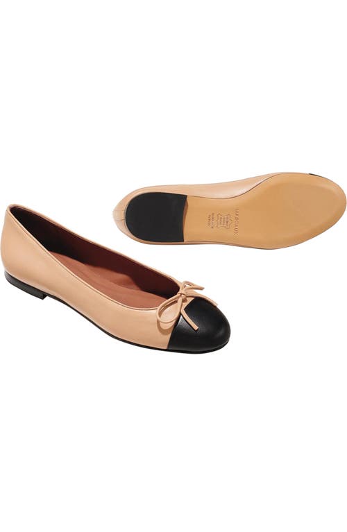 Margaux The Cap-toe Demi Flats In Neutral