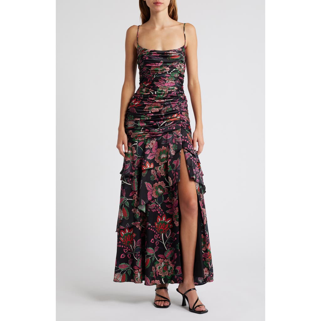 HUTCH HUTCH FLORAL PRINT A-LINE DRESS