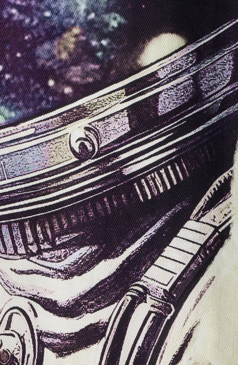 Billionaire Boys Club Space Shuttle Graphic Flight Jacket, Alternate, color, Black